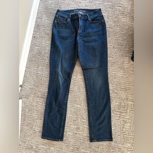 Old Navy Curvy Mid-Rise Straight jeans dark rinse sz 8 long